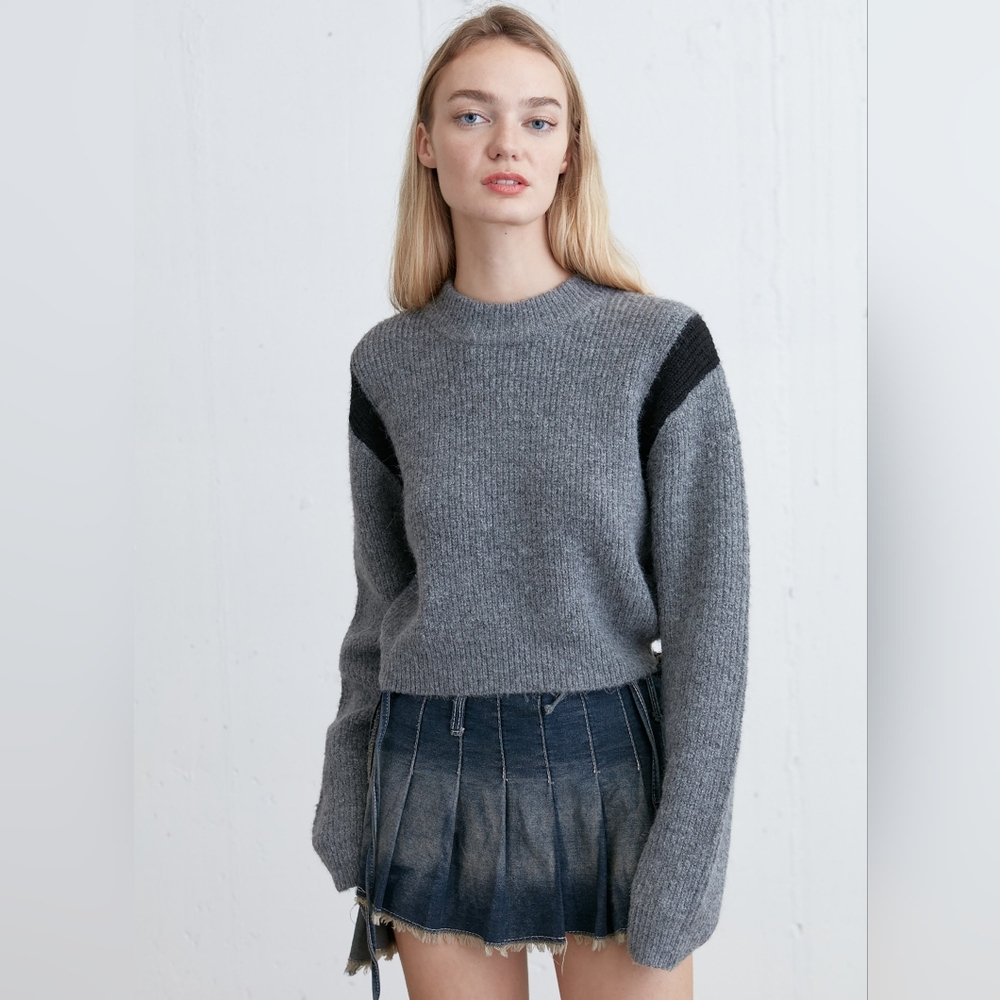 Oak + Fort Cropped Sweater Size M - Picture 1 of 12